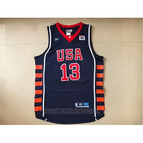 Camiseta USA 2004 Tim Duncan #13 Azul